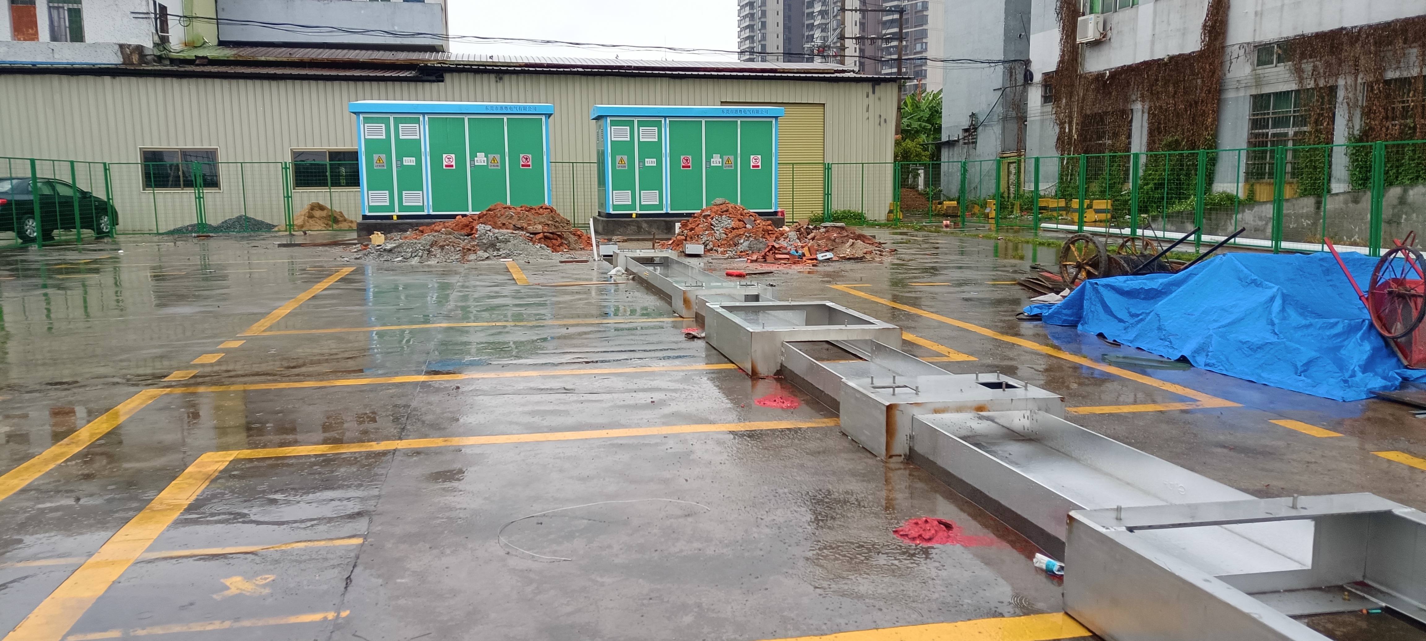 广汽石碣水南加油站新建2台800kVA箱变